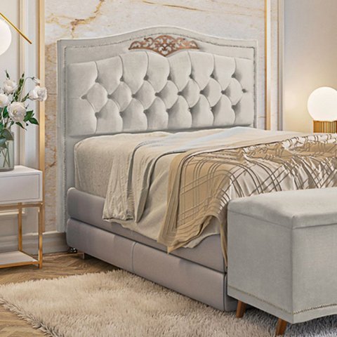 Cabeceira Holanda 1,95 para Cama Box King Size-veludo