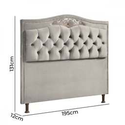 Cabeceira Holanda 1,95 para Cama Box King Size-veludo - 3