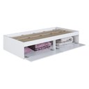 Ver imagem 1 de Cama de Solteiro com Baú 2 Portas para Colchão 188x78cm Multimóveis Cr40131 Branco