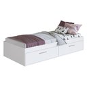 Ver imagem 2 de Cama de Solteiro com Baú 2 Portas para Colchão 188x78cm Multimóveis Cr40131 Branco