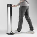 Ver imagem 2 de Totem Higienizador de Mãos Suporte Dispenser Álcool Gel Aço Inox com Pedal Brinox Dispensador