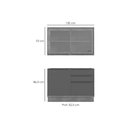 Ver imagem 2 de Cozinha Modulada Completa Versalis 2 Peças (1aéreo+1balcão) C2p168 Freijo/cinza Argila - Herval