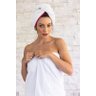 Touca De Microfibra Anti Frizz Camesa 25x65cm Ultra Absorvente Branca - 4
