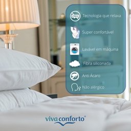 Travesseiro Anti Stress Ajuda no Sono Suporte Firme 50cm X 70cm Camesa - 2 Travesseiro Anti Stress Ajuda no Sono Suporte Firme 50cm X 70cm Camesa - 2