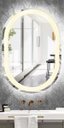 Ver imagem 2 de Espelho Jateado Oval Iluminado com Led Quente Touch 120x50cm
