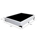 Ver imagem 5 de Cama Box Viúva - Tecido Sintético Branco com Colchão Extra Firme D28 - Suporta 80Kg