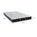 Ver imagem 6 de Cama Box Viúva - Tecido Sintético Branco com Colchão Extra Firme D28 - Suporta 80Kg