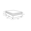 Ver imagem 4 de Cama Box Viúva - Tecido Sintético Branco com Colchão Extra Firme D28 - Suporta 80Kg