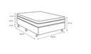 Ver imagem 4 de Cama Box Viúva - Tecido Sintético Branco com Colchão Extra Firme D28 - Suporta 80Kg