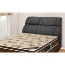 Ver imagem 1 de Cabeceira Casal Imperador Para Cama Box 140cm Nobuck Cinza Escuro 0579 Simbal