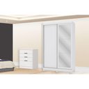 Ver imagem 1 de Quarto Completo Casal Guarda Roupa 2 Ptas CB2N571 + Cômoda S824 Branco Kappesberg