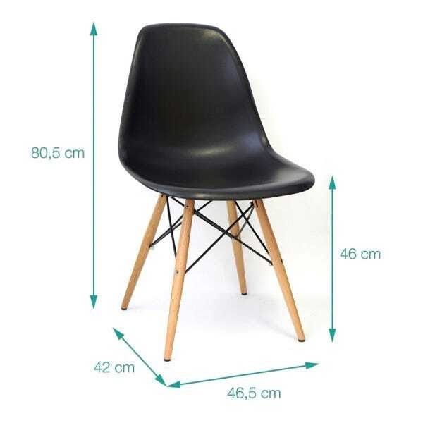 Cadeira Eames Eiffel - Preta - 4