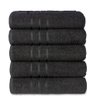 Kit 5 Toalhas de Banho Atacado Macia Direto de Fabrica Prata - Preto - 1