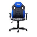 Ver imagem 2 de Cadeira Gamer Infantil Preta com Azul Mk-861 - Makkon