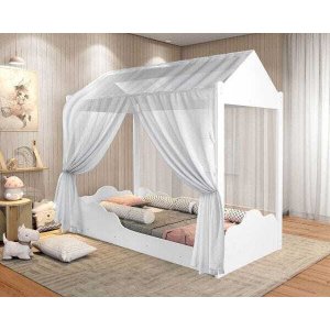 Cama Montessoriana Infantil Montessoriana Duda - Branco Branco