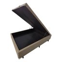 Ver imagem 2 de Box Baú Casal Linhão Bege 1,38x1,88 So1clique Pistão a Gás