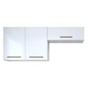 Ver imagem 1 de Lavanderia Modulada França 2 Armários Aéreos - Kaiki Móveis Branco