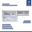 Ver imagem 5 de Lavanderia Modulada França 2 Armários Aéreos - Kaiki Móveis Branco
