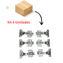 Ver imagem 6 de Dobradiça Curva com Amortecimento Kit 6 Unidades