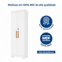 Ver mais imagens de Armário Multiuso 2 Portas com Chave 100% MDF Toronto Yescasa