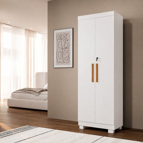 Armário Multiuso 2 Portas com Chave 100% MDF Toronto Yescasa