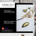 Ver imagem 4 de Cozinha Modulada com Pés 271,5cm 5 Peças 11 Portas 5 Gavetas Americana Henn - Branco/calcare