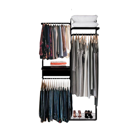 Closet Aramado - Linear Clr373 Gav Corcor, Tamanhocor:preto;tamanho:1,30