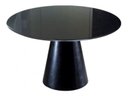 Ver imagem 1 de Mesa de Jantar Cone 100cm + Vidro Laca Preta