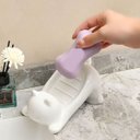 Ver mais imagens de Saboneteira Gatinho Kit 2 Uni Porta Sabonete Gato Banheiro Lavabo Bancada Pia Mesa Box Divertido Dec