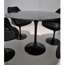 Ver imagem 2 de Mesa de Jantar Tulipa Saarinen Redonda 120cm + Vidro Laca Preta