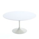 Ver imagem 1 de Mesa de Jantar Tulipa Saarinen Redonda 120 Cm + Vidro Laca Branca