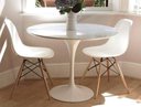 Ver imagem 2 de Mesa de Jantar Tulipa Saarinen Redonda 120 Cm + Vidro Laca Branca