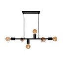 Ver imagem 1 de Lustre Pendente Taschibra Buds para 6 Lâmpadas E27 Bivolt Preto