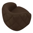 Ver mais imagens de Kit 2 Poltronas Decorativas Clarke PU Marrom - Gran Belo