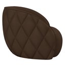 Ver imagem 7 de Kit 2 Poltronas Decorativas Clarke PU Marrom - Gran Belo