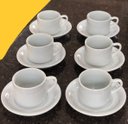 Ver imagem 4 de Jogo 6 Xícaras de Café e Chá com Pires - 200 Ml Semi-empilháveis - Porcelana Branca
