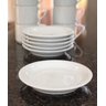 Jogo 6 Xícaras de Café e Chá com Pires - 200 Ml Semi-empilháveis - Porcelana Branca - 7