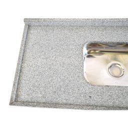 Pia de Granito para Cozinha Levorato Andorinha - 150x55cm - Granito Cinza Andorinha - 8