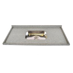 Pia de Granito para Cozinha Levorato Andorinha - 150x55cm - Granito Cinza Andorinha - 2