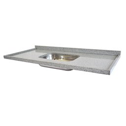 Pia de Granito para Cozinha Levorato Andorinha - 150x55cm - Granito Cinza Andorinha - 1