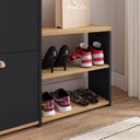 Ver imagem 5 de Sapateira Estreita 3 Gavetas Organizadora Banqueta Calçados Gancho Casaco Bolsa Hall Entrada Quarto
