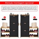 Ver imagem 7 de Sapateira Estreita 3 Gavetas Organizadora Banqueta Calçados Gancho Casaco Bolsa Hall Entrada Quarto