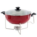 Ver imagem 3 de Rechaud Vermelho a Álcool com Tampa de Vidro 6,5l