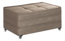 Ver imagem 1 de Puff Cama Solteiro Dobravel com Rodízios Lindecor Cor Bege
