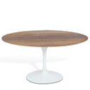 Ver imagem 1 de Mesa Saarinen Redonda 137cm Madeira Base Branca Mezzo Castani