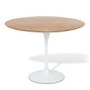 Ver imagem 1 de Mesa de Jantar Tulipa Saarinen Redonda 150cm Madeira Base Branca Freijó