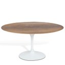 Ver imagem 1 de Mesa Saarinen Redonda 124cm Madeira Base Branca Mezzo Castani