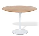 Ver imagem 1 de Mesa Saarinen Redonda 107cm Madeira Base Branca Freijó