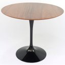 Ver imagem 2 de Mesa de Jantar Tulipa Saarinen Redonda 150cm Madeira Base Preta Imbuia