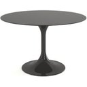 Ver imagem 1 de Mesa de Jantar Tulipa Saarinen Redonda 150cm Madeira Base Preta Laca Preta